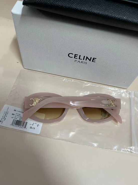 Celine Oval Pink Sunglasses - Smoky Brown Lenses - Brand New main image 4